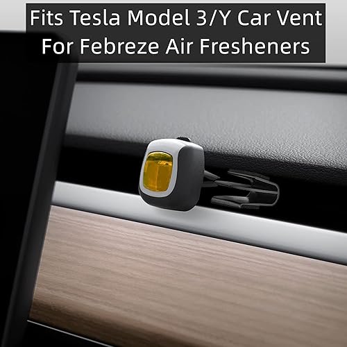 Miniatura 2 de Adaptador de ambientador diseñado para ventilación de aire Tesla, modelo 3 e Y accesorios (ambientador de aire no incluido), paquete de 2
