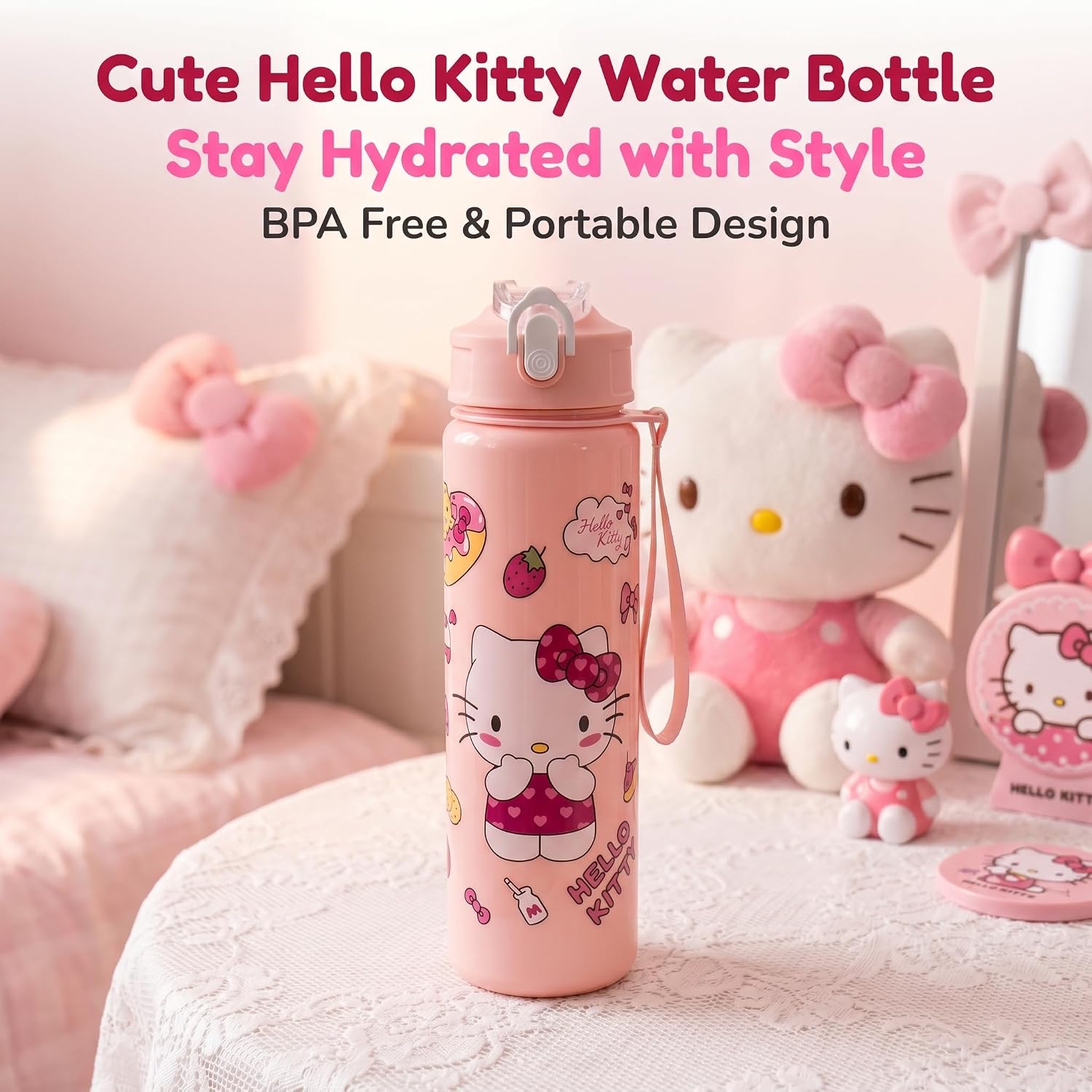 Cartoon Huntrix Water Bottle Girls 25oz