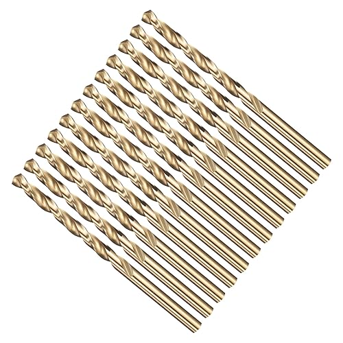 Miniatura 30 de Broca, diámetro de corte de 7/16 pulgadas (0.437 in), 4241 brocas HSS negro y dorado, ángulo de corte de 118° versátil