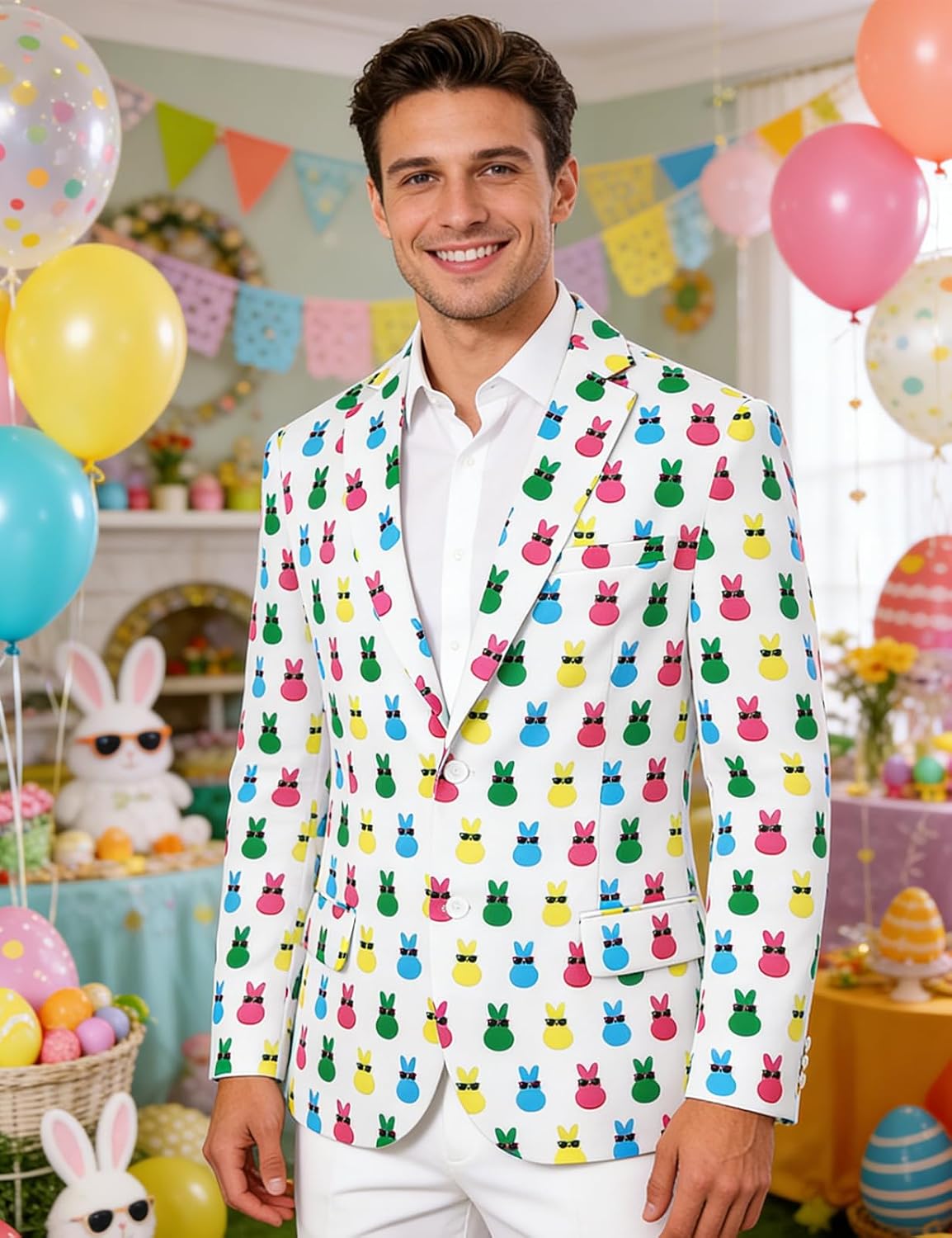 Mens Novelty Suit Blazer Casual Jacket Costume