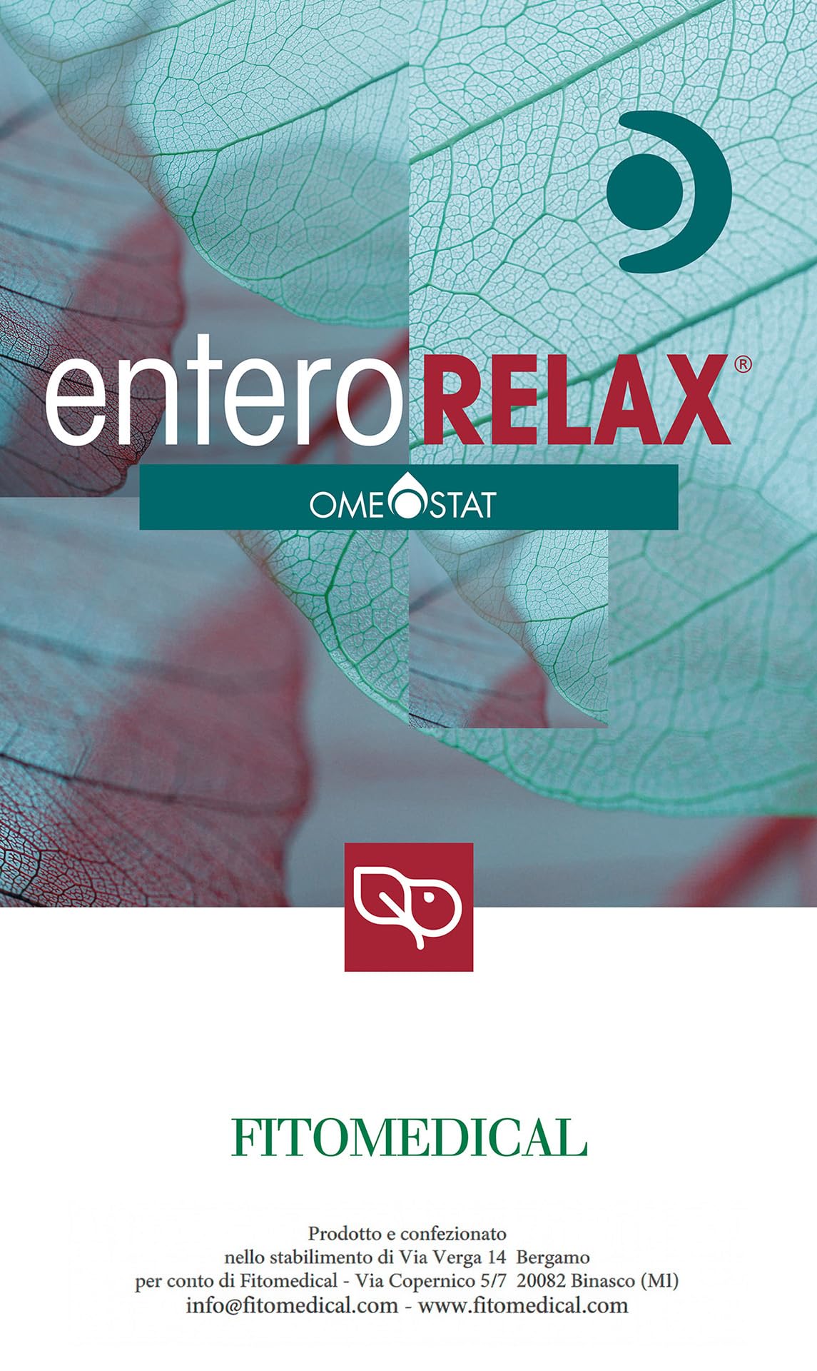Fitomedical - Enterorelax® Omeostat®, Integratore Naturale con Zenzero, Camomilla e Finocchio per il Benessere Gastrointestinale, Senza Glutine - 30 Capsule