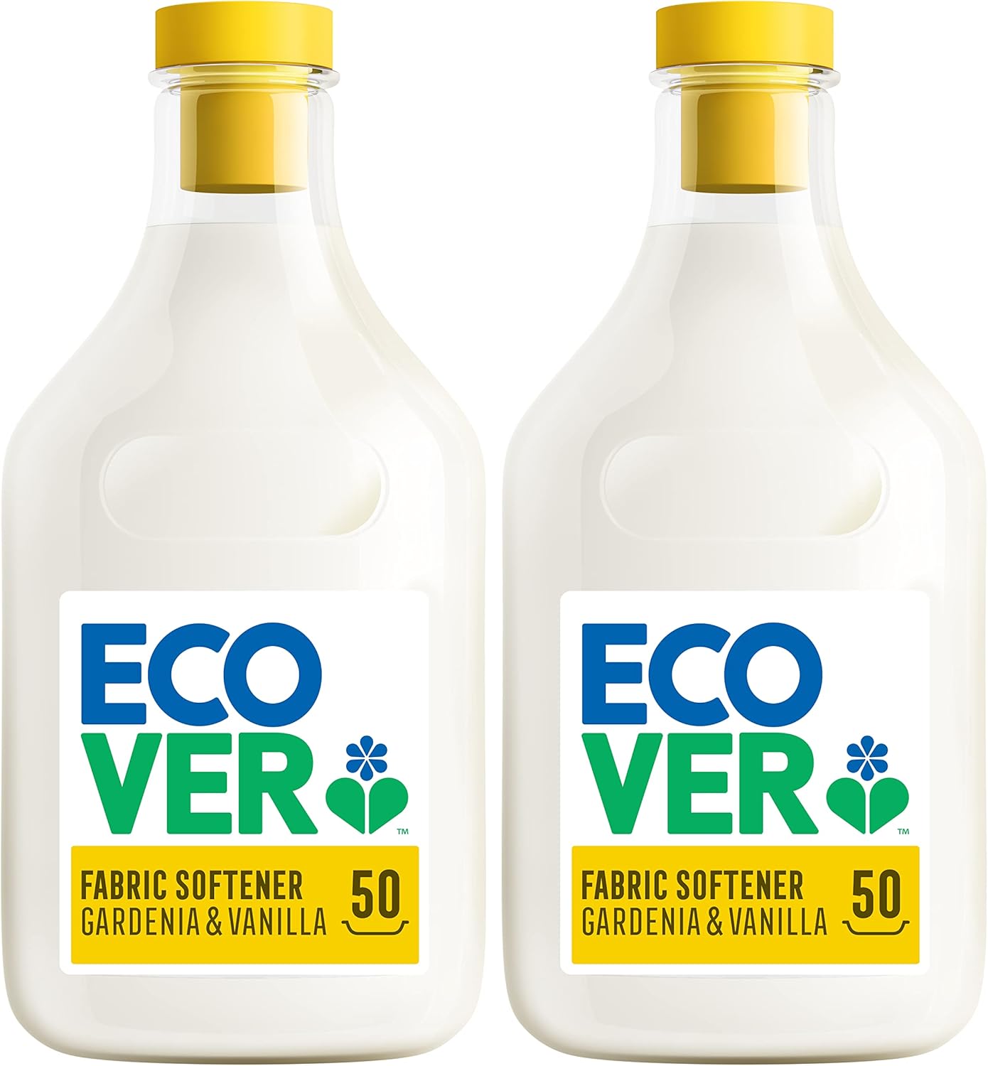 Ecover Fabric Softener, Gardenia & Vanilla, 2 x 50 Washes, 2 x 1.5L