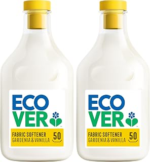 Ecover Fabric Softener, Gardenia & Vanilla, 2 x 50 Washes, 2 x 1.5L (Pack of 2)