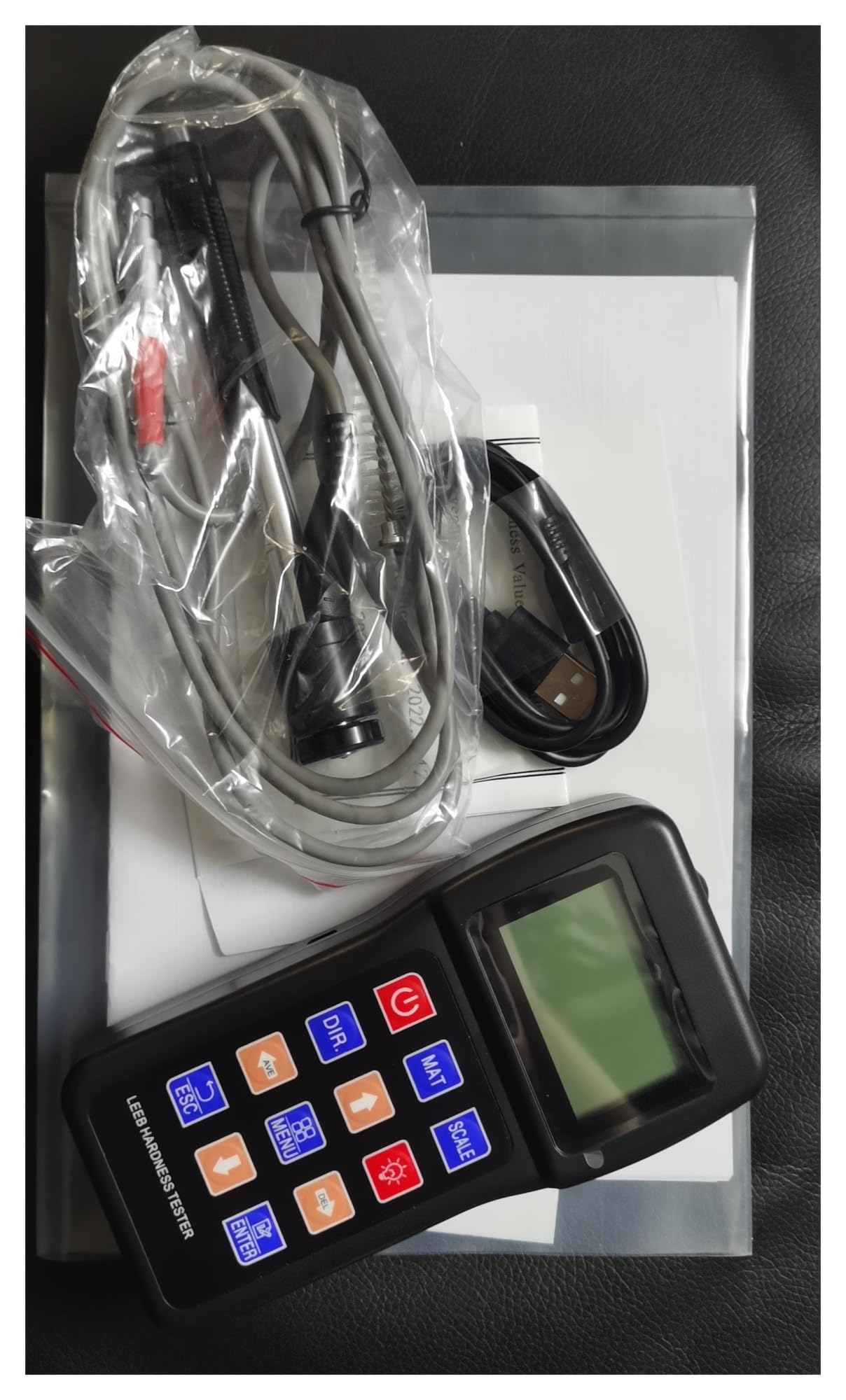 Tester Durezza, Tester di durezza Leeb Misuratore di durezza del metallo in lega di acciaio inossidabile Rame HRC HL HB HV HS HRB Strumento for prove di durezza