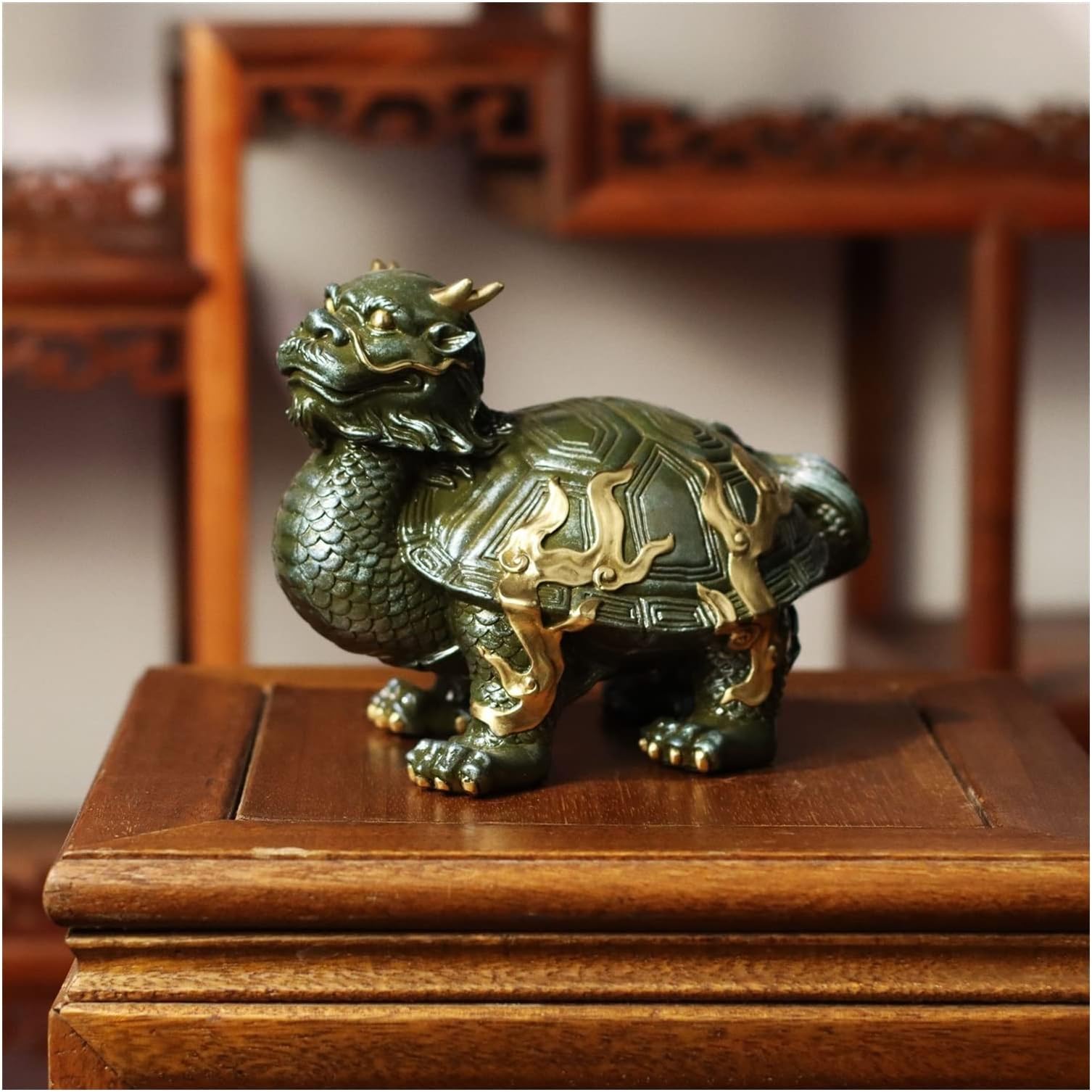 Home entrance Decorations ornament Statue Dragon Ornaments Rui Animal Good Symbolic Copper Sculpture Home Living Room Entrance Decorations Decoration Qiaoyuan Opening Decorative Figurines Bronze entr