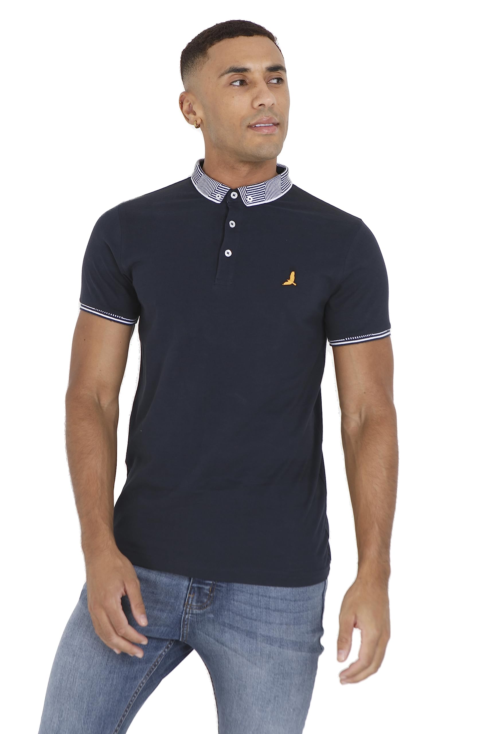 BRAVE SOULMen's Brave Soul Ss Jersey Polo Mps-131- Glover