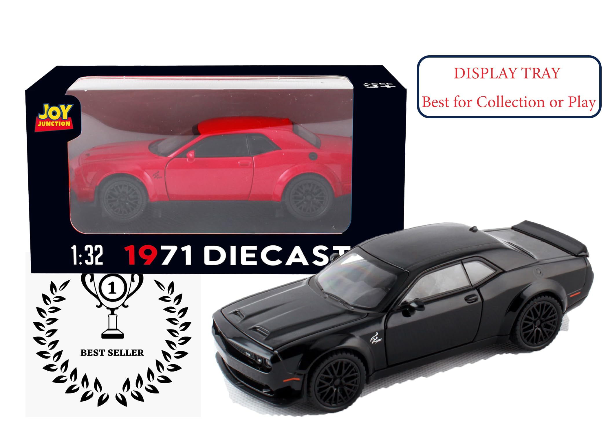 JOY JUNCTION 1:32 Scale Dodge Challenger Helcat Model Car