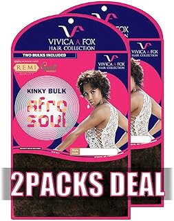 [2PACKS DEAL] VIVICA A FOX 100% HUMAN HAIR REMI AFRO SOUL KINKY BULK 16" - HKBK16-V (2)