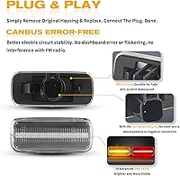 Vista 4 de POPMOTORZ 4 piezas de luz LED de marcador lateral de guardabarros compatible con lámpara de cama trasera para Dodge RAM 1500 2500 3500 2010-2017