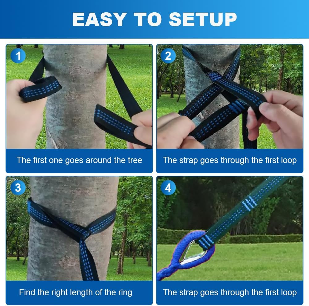 Adult Outdoor Camping Hammock | Heavy-Duty Rope Tree Hammock | Stand Replacement Option | Essential for Patio & Backyard Relaxation (red, Large)