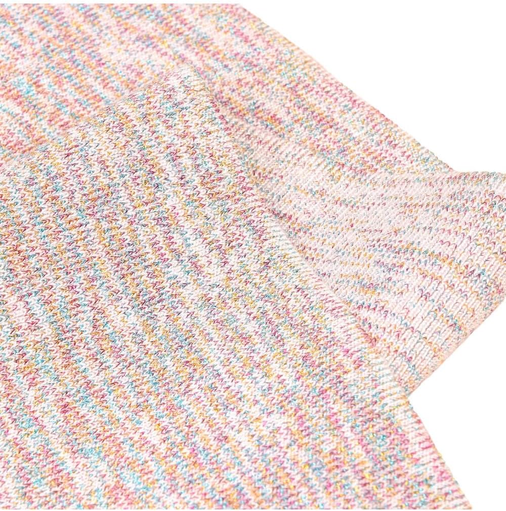 Lurex Tape 1.2 x 85 mm White Multi-Coloured