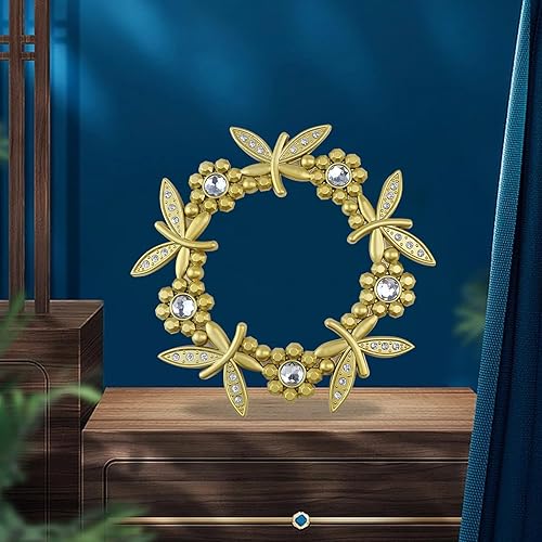 Miniatura 6 de Paquete de 2 alzapaños redondos dorados para cortinas, clips de plástico para cortinas con hebilla, alzapaños de cristal para decoración de ventanas