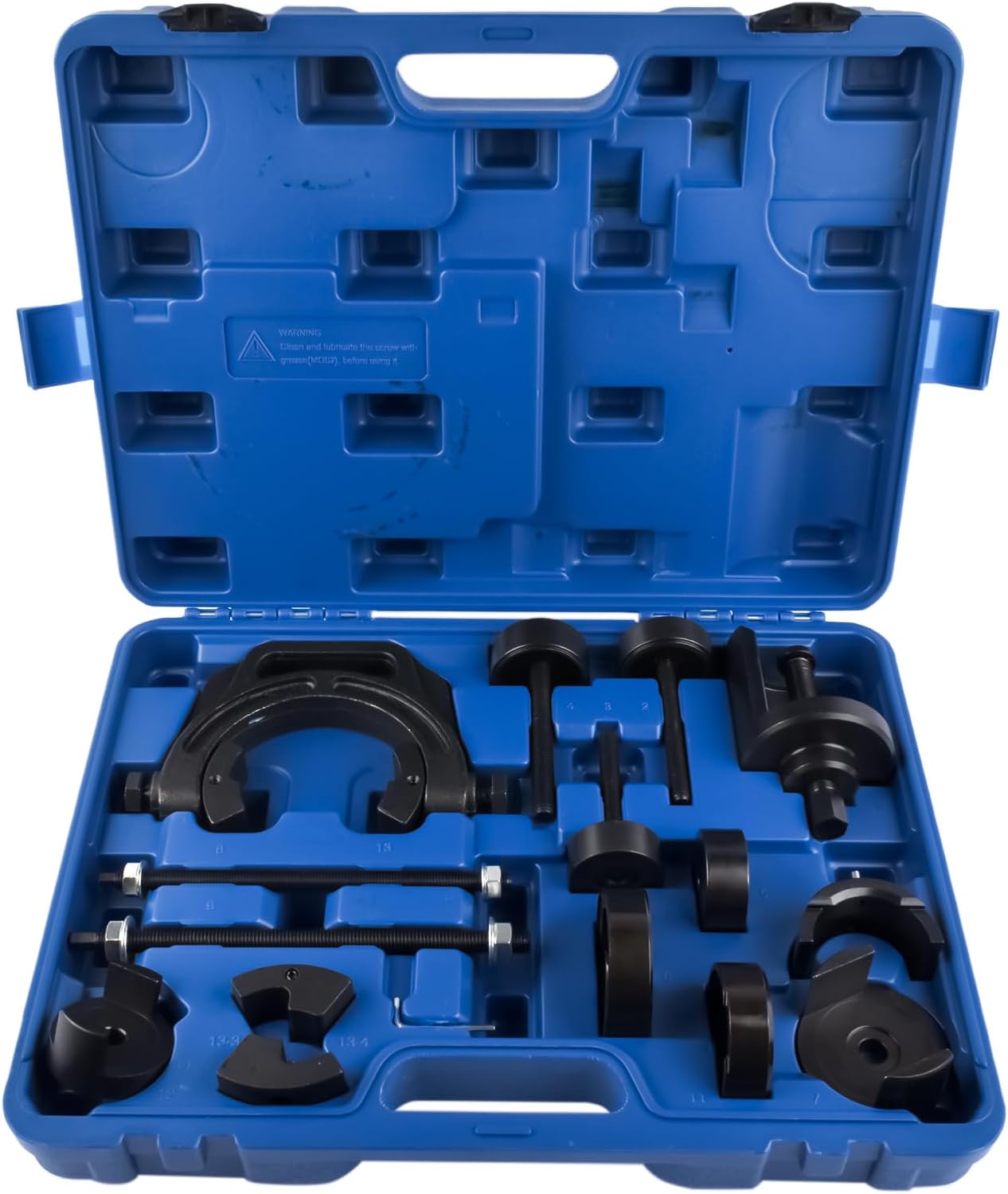 48725-28050 Bushing Press Kit Rear Axle Arm Suspension Bushing Removal Install Tool Kit Compatible with T'oyota Avensis Corolla Previa Yaris Camry Picnic, Replace# 1014001675