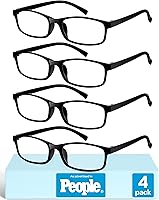 Gaoye Men's 1.5 Reading Glasses 4-Pack - Blue Light Blocking, UV400 Protection, TR90 Flexible Frames for Clear Vision