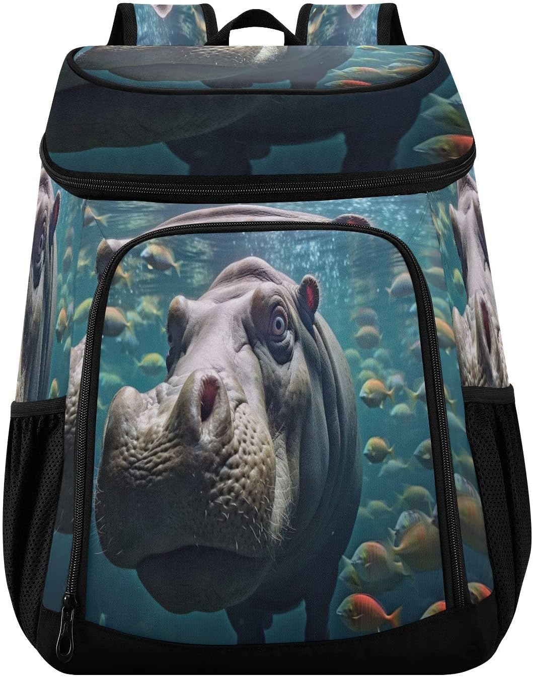 Hippo Underwater Cooler Backpack 36 Cans Leakproof Waterproof Backpack Cooler Bag Beach Accessories for Women and Men Travel Camping Fishing Backpack