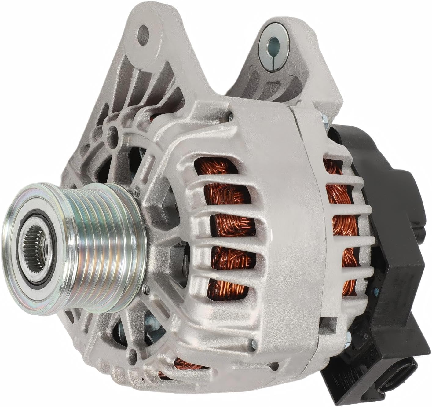 11673N Alternator Fit for Sentra 2013-2019 1.8L, 12V 110A 6-Groove Clutch Pulley Clockwise, Replace 23100-3SH2B, 231003SH2B, 2611855B, FG12T039