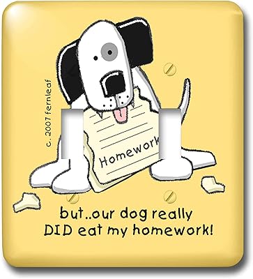 3drose Lsp 2 Ate Homework Cartoon Dogs Puppies Funny Pets Double Toggle Switch Switch Plates Amazon Com 3drose Lsp 2 Ate Homework Cartoon Dogs Puppies Funny Pets Double Toggle Switch Switch Plates Amazon Com