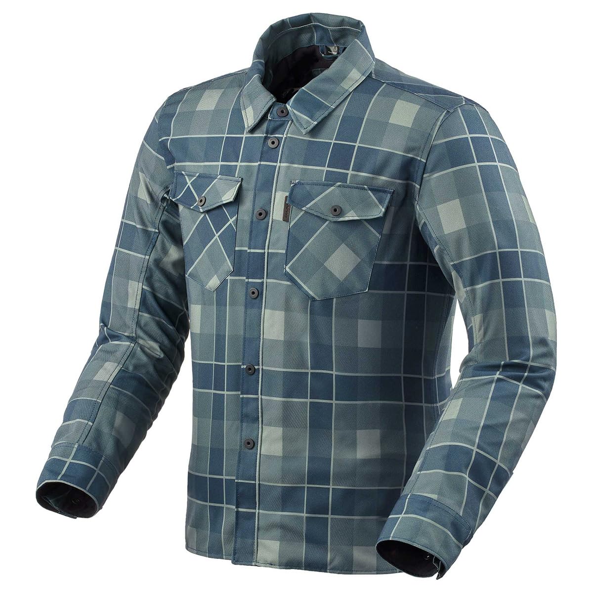REV'IT! Men's Bison 2 H2O Heritage Motorcycle Overshirt (Dark Navy - Small)
