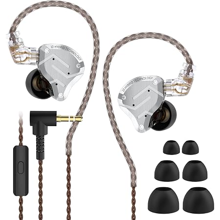 Noise Cancelling Earbuds Wired ZS10 Pro 