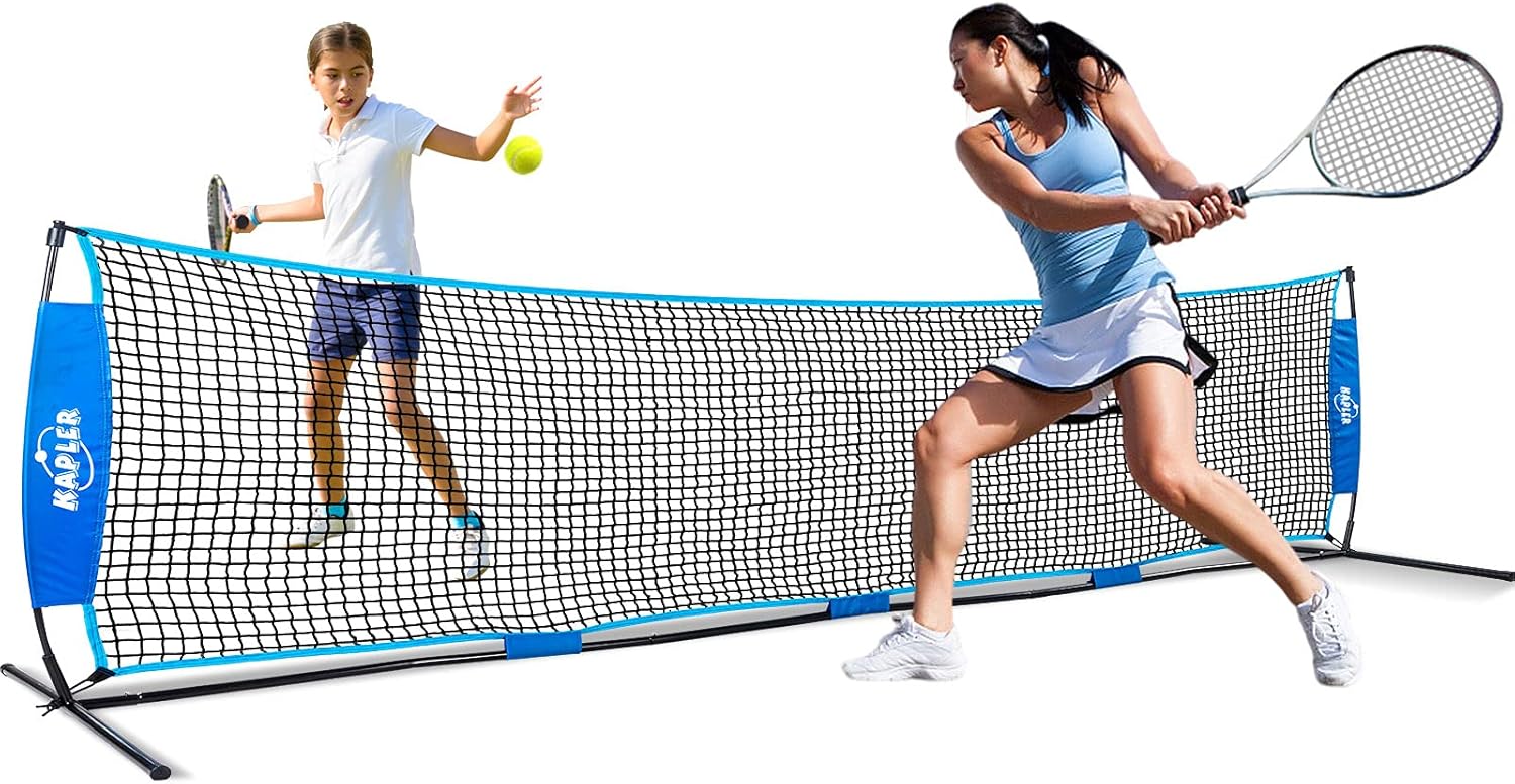 Kapler 10x3FT Tennis Net Set for Kids, Portable & Moveable Kids Tennis Net with Carry Bag, Small Tennis Net for 1-on-1 Adult Tennis Practice Play. : Sports & Outdoors