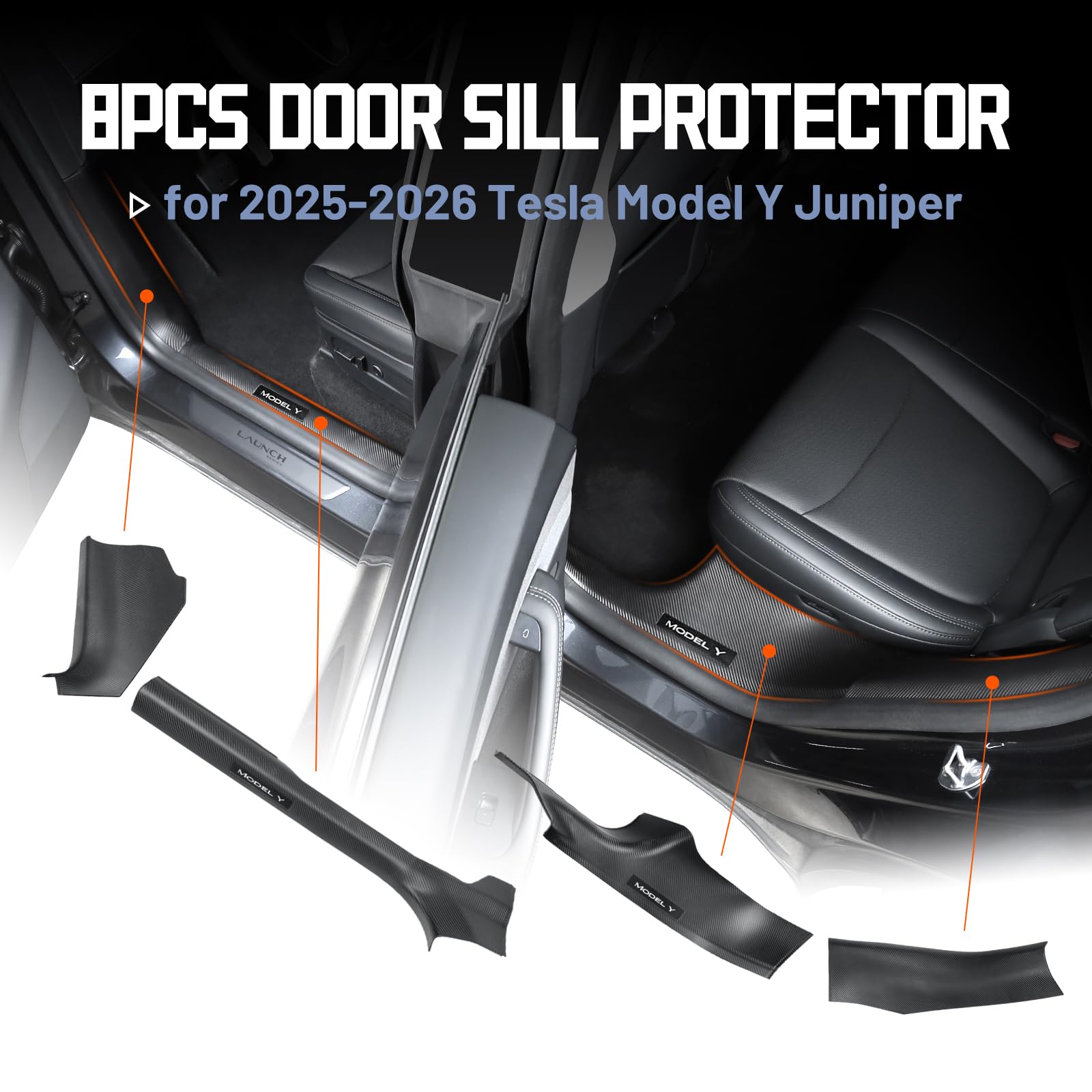 車のフロントバンパーリップ 車 ABS スポイラー用のテスラ新用のモデル 