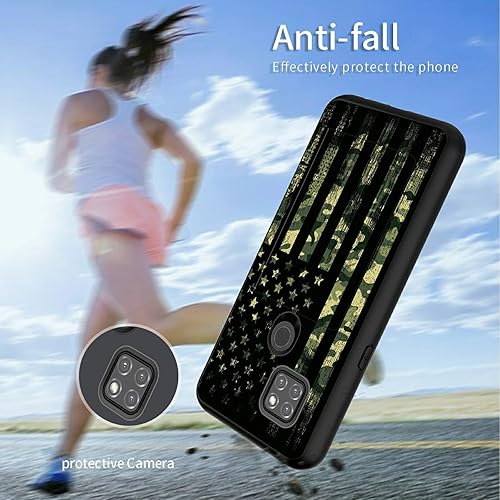 Miniatura 3 de Funda tipo cartera para Motorola One 5G AceMoto G 5G (2021) con soporte para tarjetas oculto, ranura híbrida de doble capa para tarjeta de