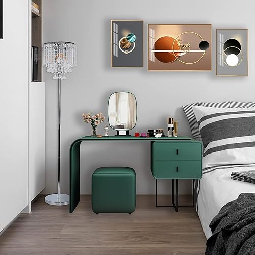 Miniatura 6 de beaysyty Modern Elegance - Lámpara de pie de cristal, interruptor de pie de encendido/apagado, 3 luces de cristal y cristal, lámpara de esquina de