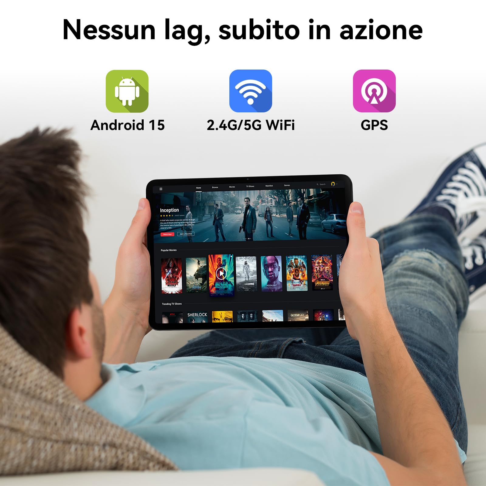 Blackview Link 8 13 Pollici Tablet con Tastiera e Penna,Android 15 Tablets Gemini AI,18GB RAM+256GB ROM,2K+ FHD 2160 * 1600 90Hz MediaTek G100 /PC Mode/8400mAh/Widevine L1/Face ID/16MP+13MP/GPS/OTG