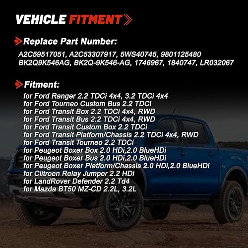 Miniatura 3 de 4PCS A2C59517051 BK2Q-9K546-AG BH1Q-9K546-AB Inyector de combustible original para Ford Ranger Transit MK7 2.2L Fiat Ducato Citroen Relay LandRover