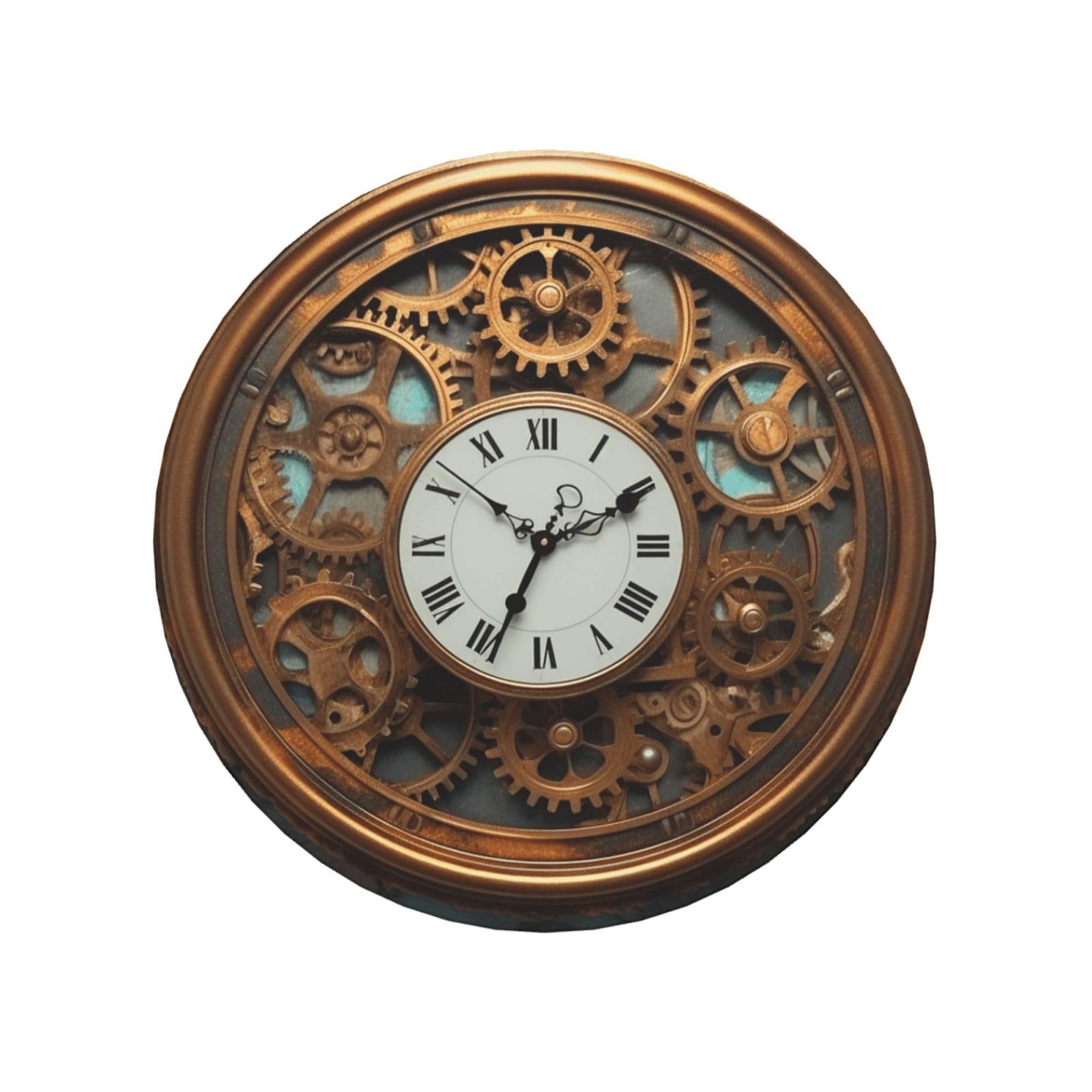 Rusty Steampunk Clock Fridge Magnets Cute Strong Refrigerator Magnets Fun Magnet for Locker Office Whiteboard Decor, Door Magnets Decorative Magnetic Stickers for Home Decor