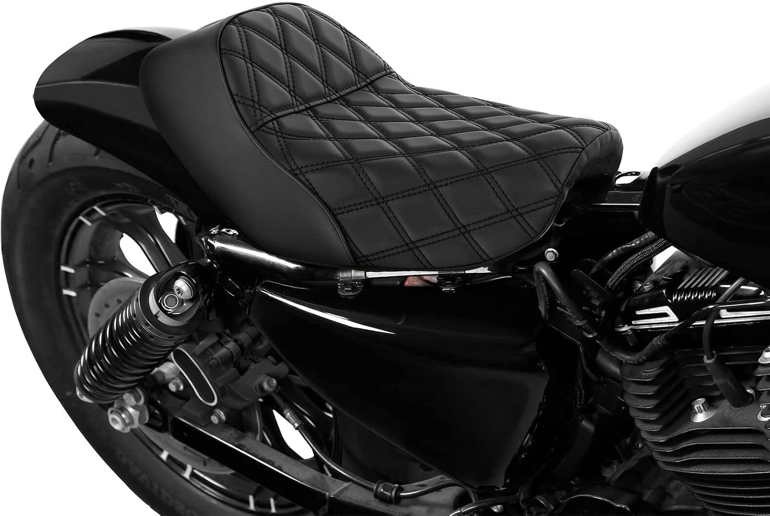TCMT Rider Driver Pillion Cafe Solo Seat Cushion Fit For Harley Sportster Forty-Eight XL1200 883 2010-2022