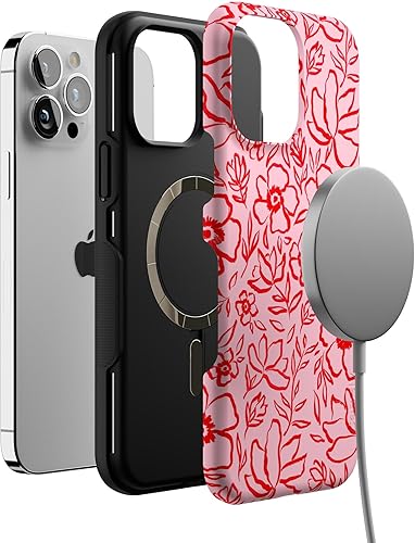 Miniatura 1691 de Casely Funda para iPhone 13 Pro Max Jardín dorado Floral de girasol amarillo Compatible con MagSafe Diseño protector audaz Jardín Dorado