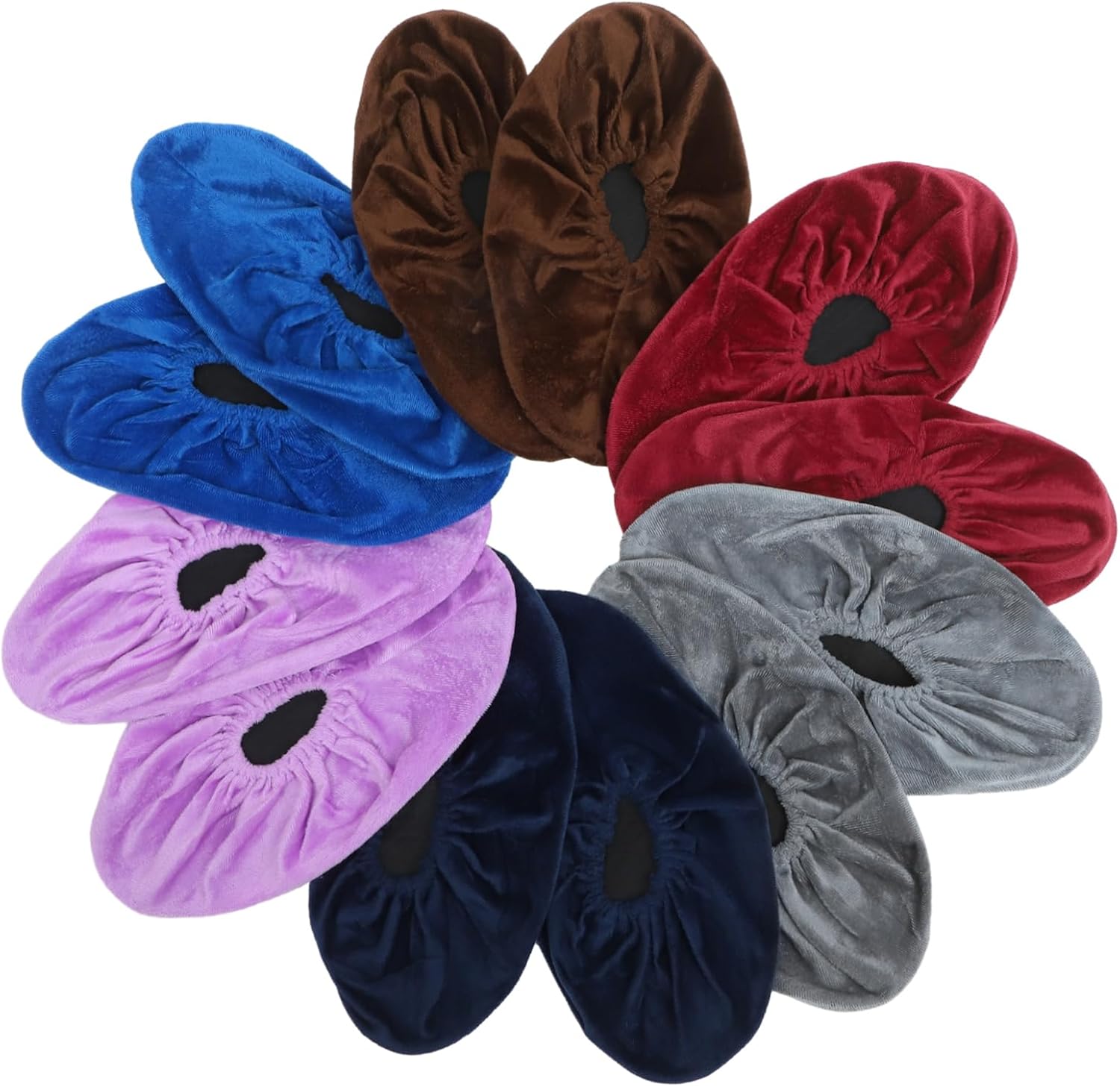 6 Pairs Bowling Shoe Covers Reusable Sports Shoe Protectors with Non Slip Bottoms Durable Lint Material for Improved Performance Indoor Bowling Practice Wine