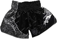 Vista 32 de Fluory - Pantalones cortos de lucha para muay thai, shorts de MMA, ropa de entrenamiento para lucha en jaula, grappling, artes marciales, kickboxing