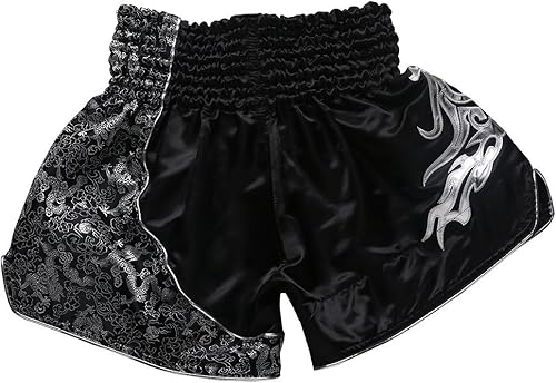 Miniatura 32 de Fluory - Pantalones cortos de lucha para muay thai, shorts de MMA, ropa de entrenamiento para lucha en jaula, grappling, artes marciales, kickboxing