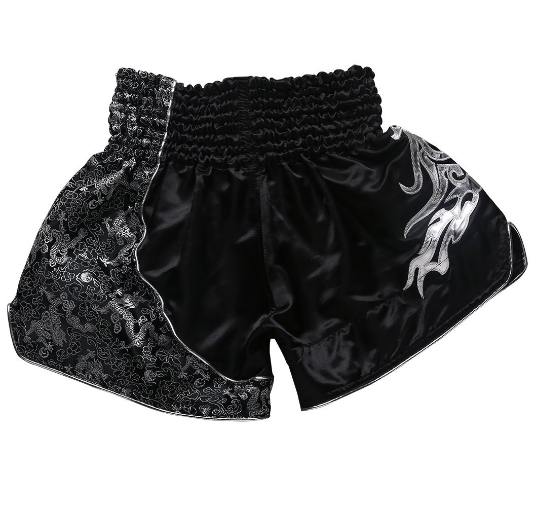 FLUORY Muay Thai Shorts, MMA Fight Shorts Ropa de Entrenamiento Jaula Lucha Grappling Artes Marciales Kickboxing Shorts Ropa — view 3