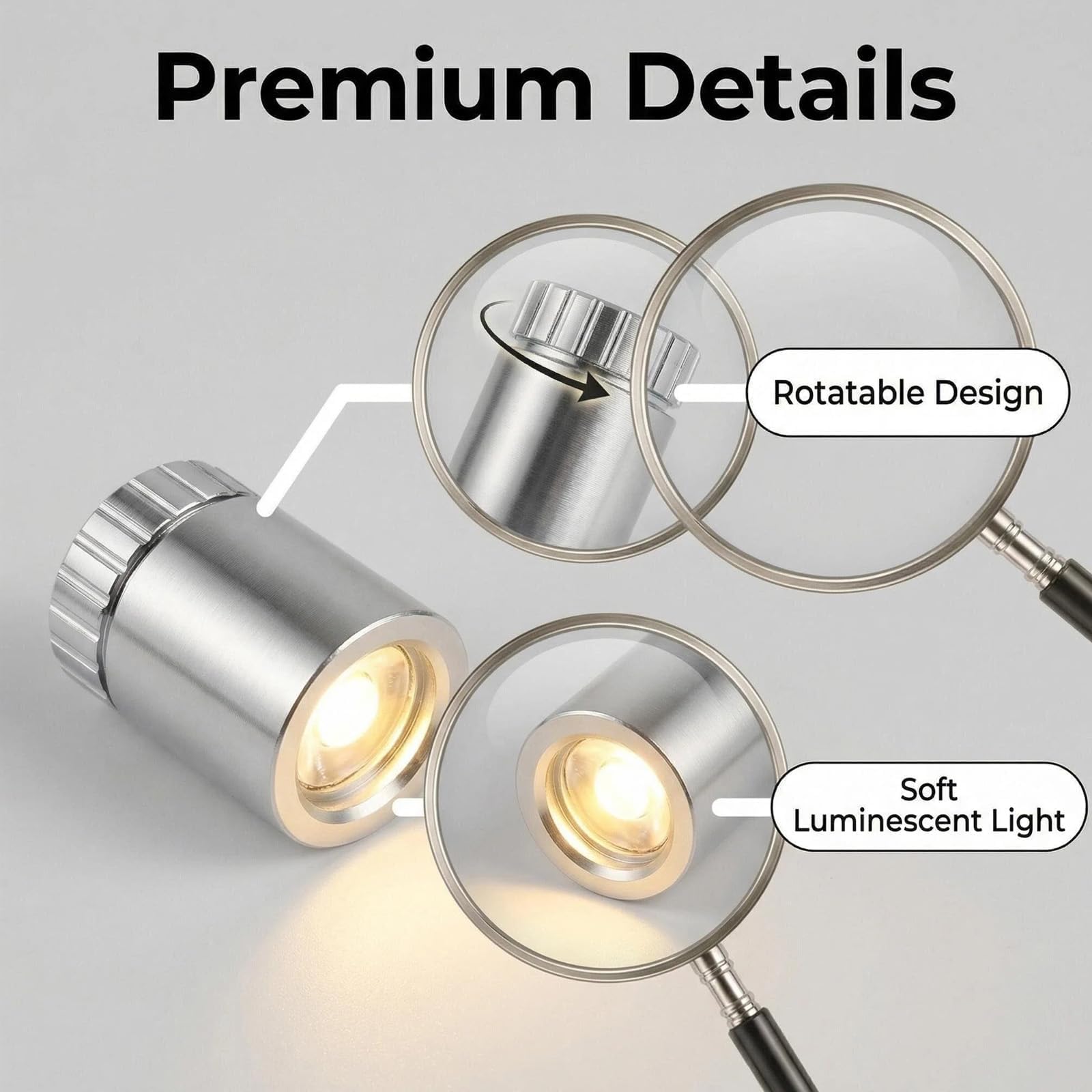 Pack de Luces LED Pequeñas, Mini Lámparas a Pilas para Manualidades, Decoración de Fiestas y Accesorios para Casa de Muñecas, Iluminación Versátil para Proyectos Creativos (20, Blanco Cálido) — view 3