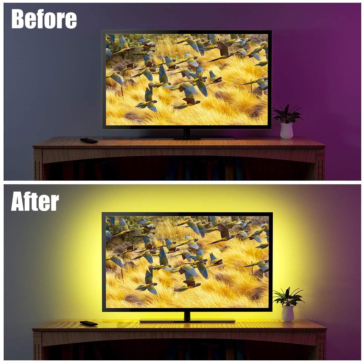 MYPLUS LED TV Backlight, LED Strip Light for 60-70" TV, 22 Scene Mode - Image 2