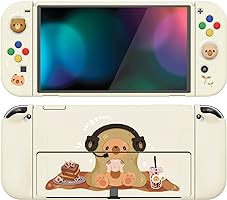 PlayVital ZealProtect Weiche Schutzhülle für Nintendo Switch OLED Konsole Joy Con, Case Hülle Cover Zubehör für Nintendo...