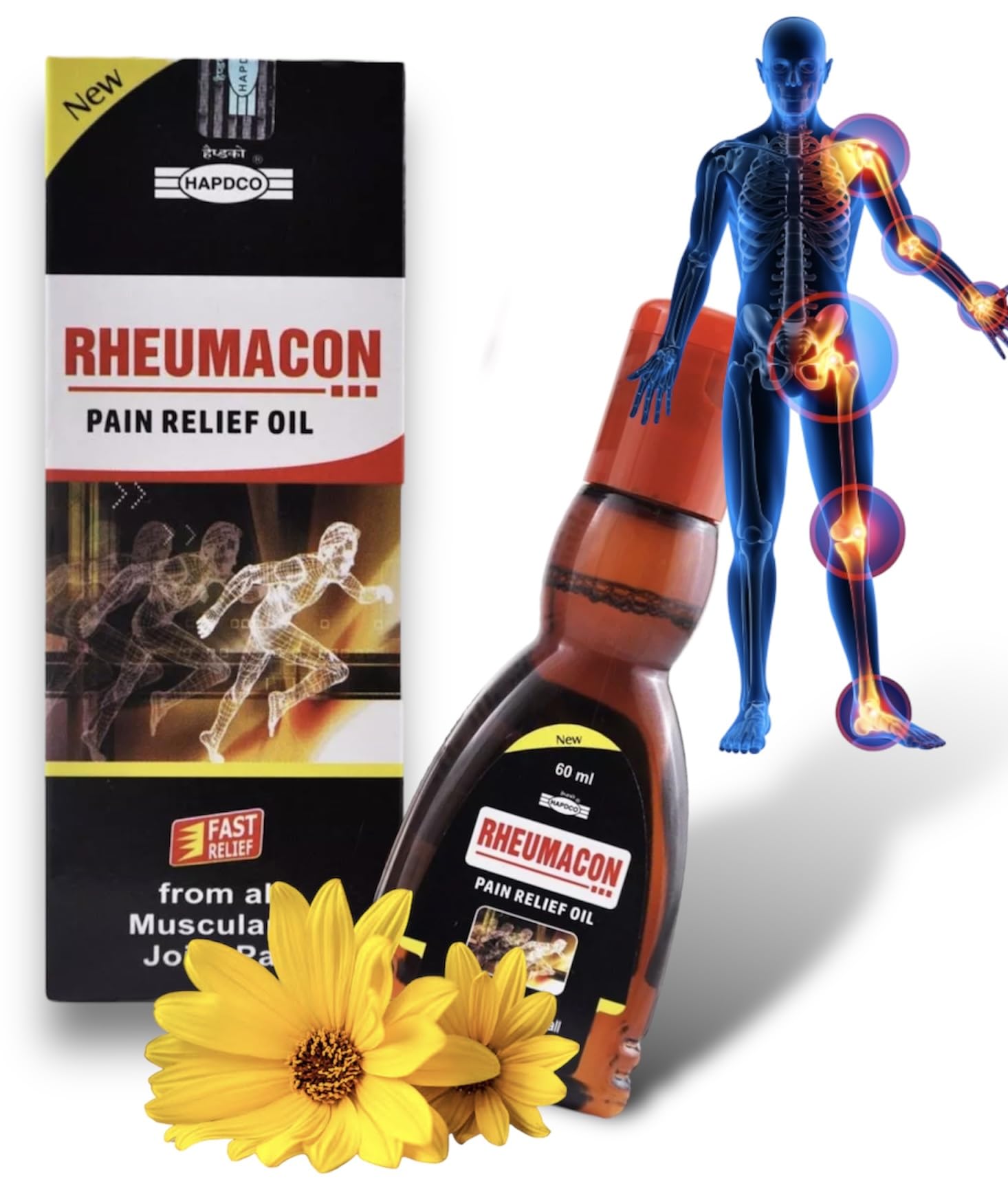 HOMOCOS Rheumacon Pain Relief Oil 60Ml-Pack Of 1 Bottle