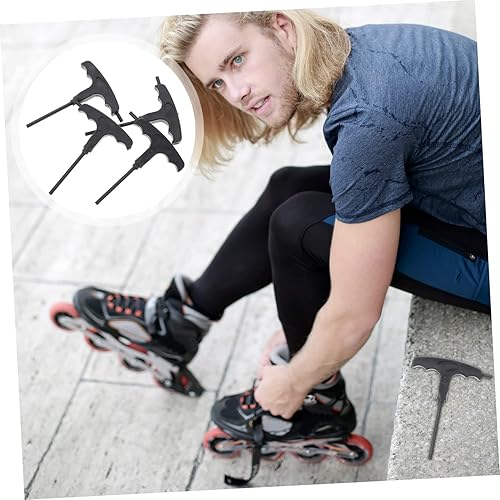 Miniatura 8 de VANZACK 4 unids Roller Roller Skate Llave Herramientas de mano Herramienta de eliminación de rodamientos Unidad portátil Herramienta de patinaje