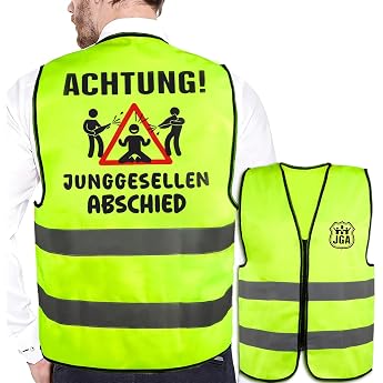 Jga Men's Funny High Visibility Vest Stag Night