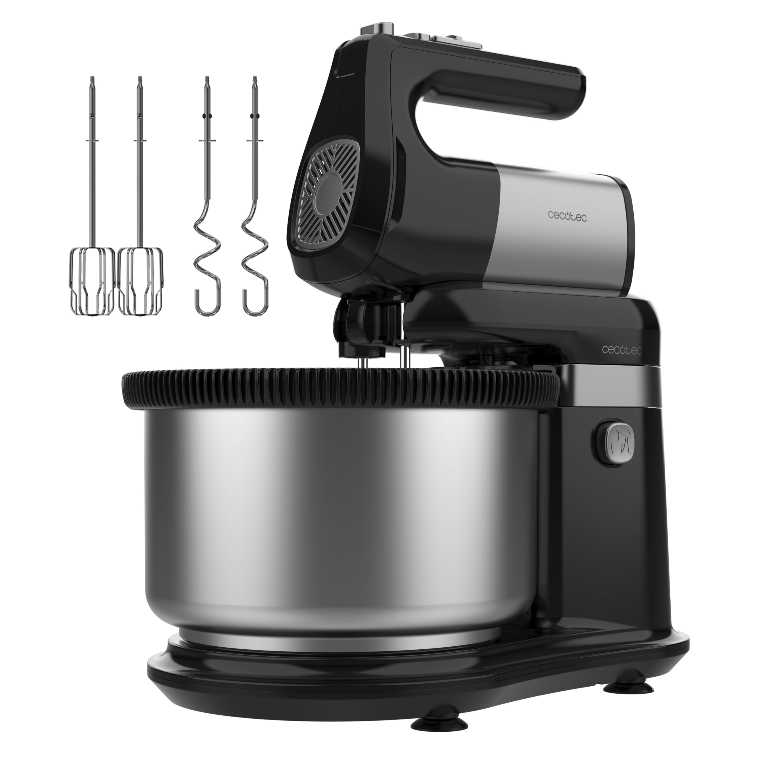 Cecotec Mikser ręczny z miską PowerTwist 500 Steel Double Spin