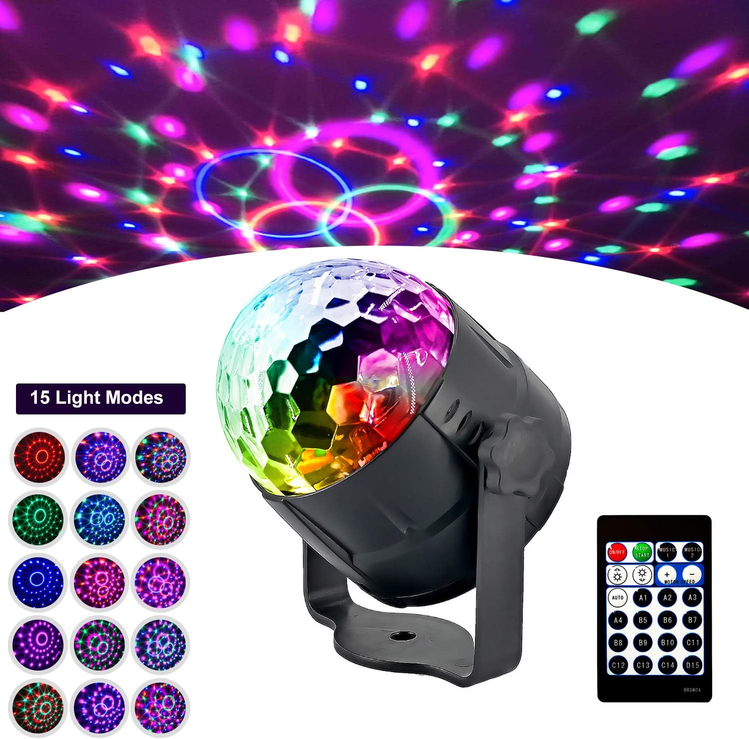 palla da discoteca per specchietto retrovisore auto