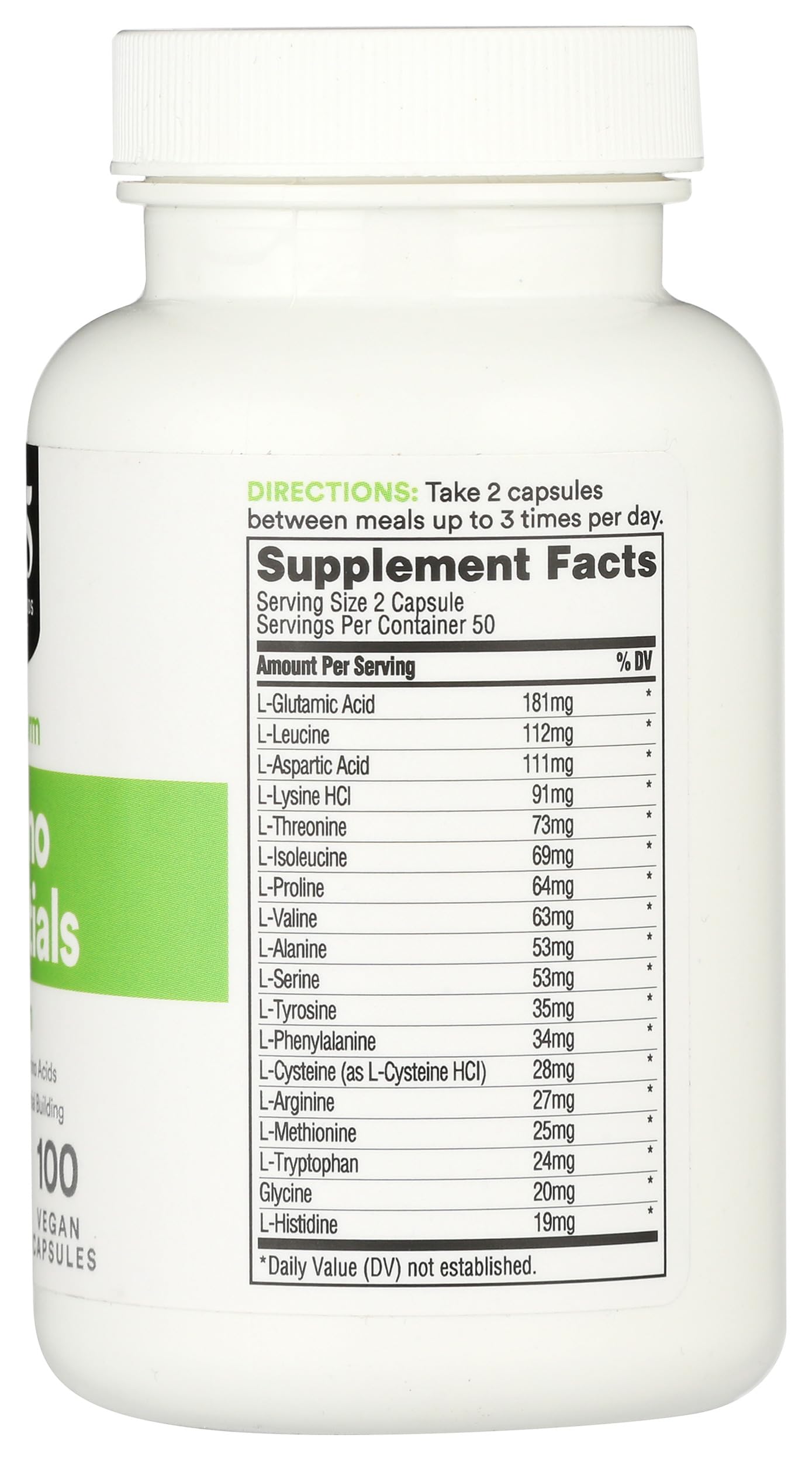 365 by Whole Foods Market, Amino Essentials, 100 Capsules — Amazon image 5
