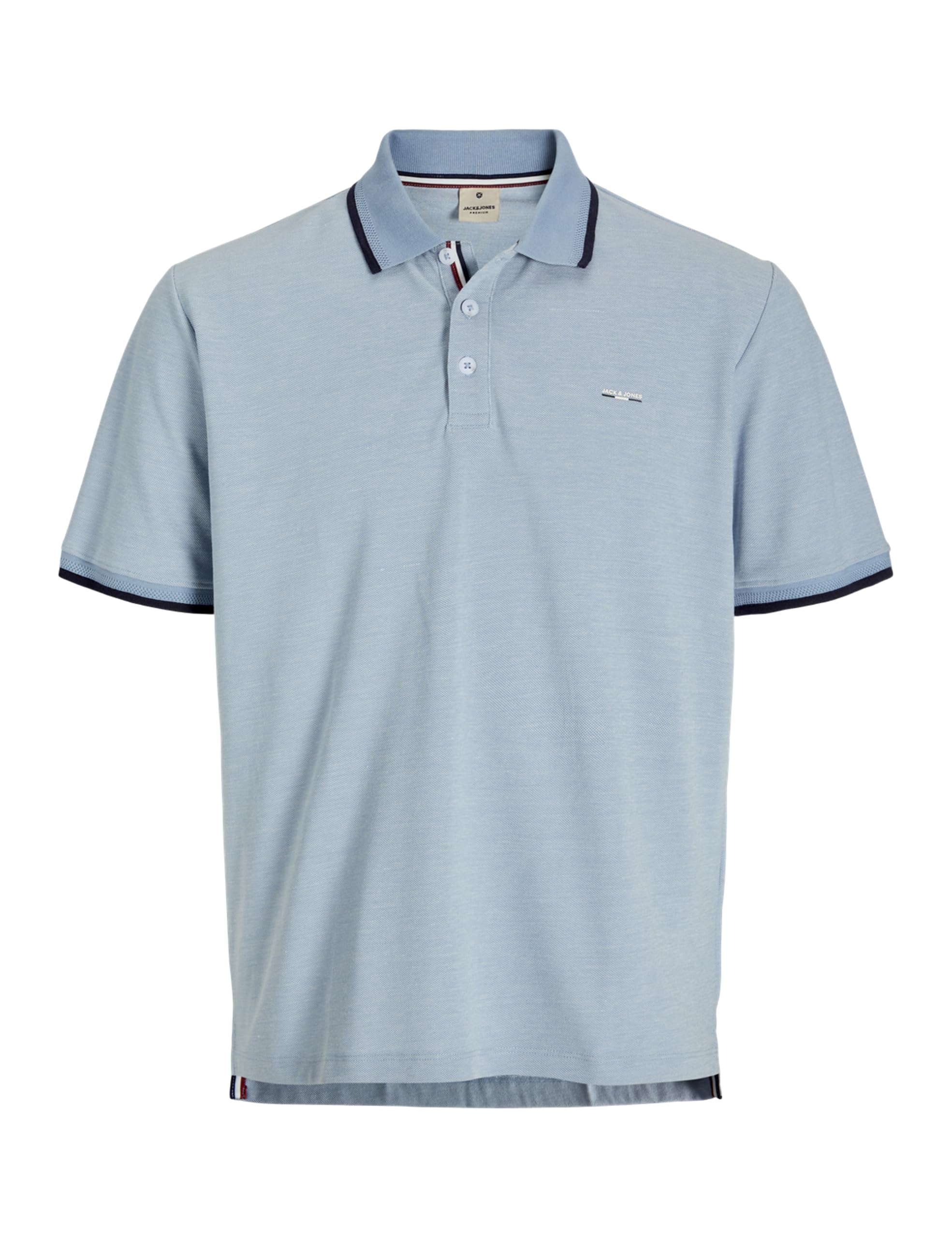 JACK & JONES Male T-Shirt Plain Polo Collar T-Shirt