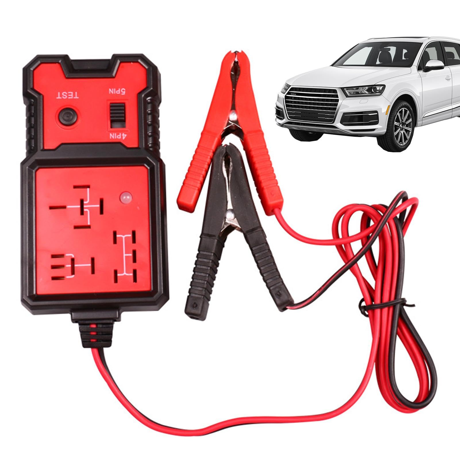 Tester relè per auto, strumento diagnostico relè automatico | Tester per relè per auto portatile | Kit di test Buddy Pro per relè diagnostici Tester di carico automobilistico Tester per altern