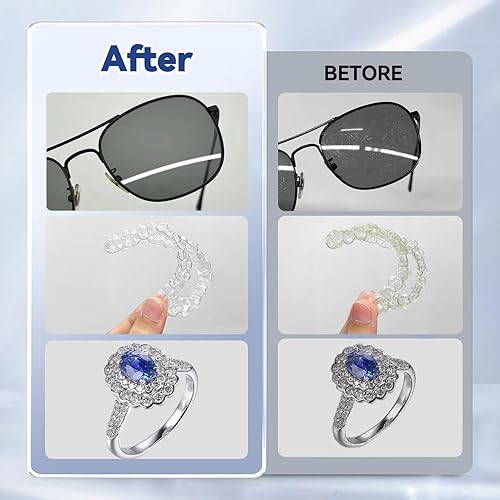 Miniatura 6 de CHWARES Limpiador ultrasónico de joyas para el hogar, limpiador ultrasónico de 40 kHZ con Degas para monedas, anteojos, reloj y CD, ajuste de 5