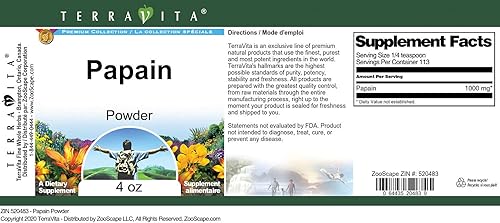 Miniatura 3 de Papaína en polvo (4 oz, ZIN 520483) - Paquete de 3