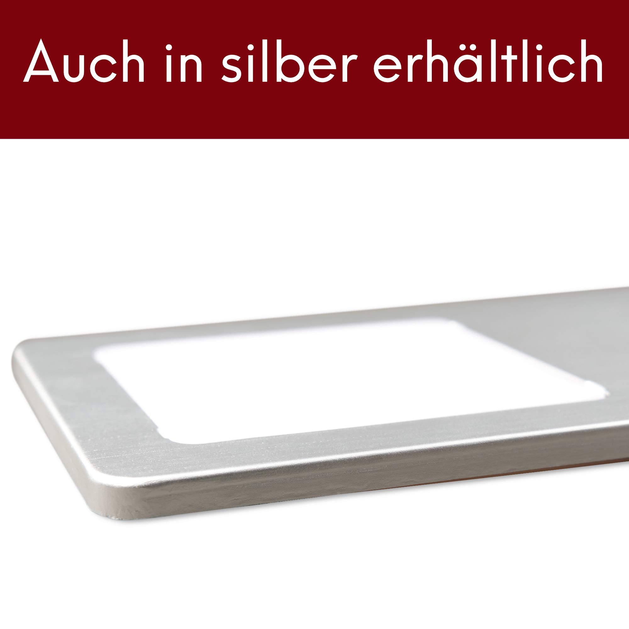 kalb | LED Unterbauleuchten schwarz 5W- sehr flache Küchenleuchte Einbaustrahler Einbauspot, Auswahl:4er Set warmweiss